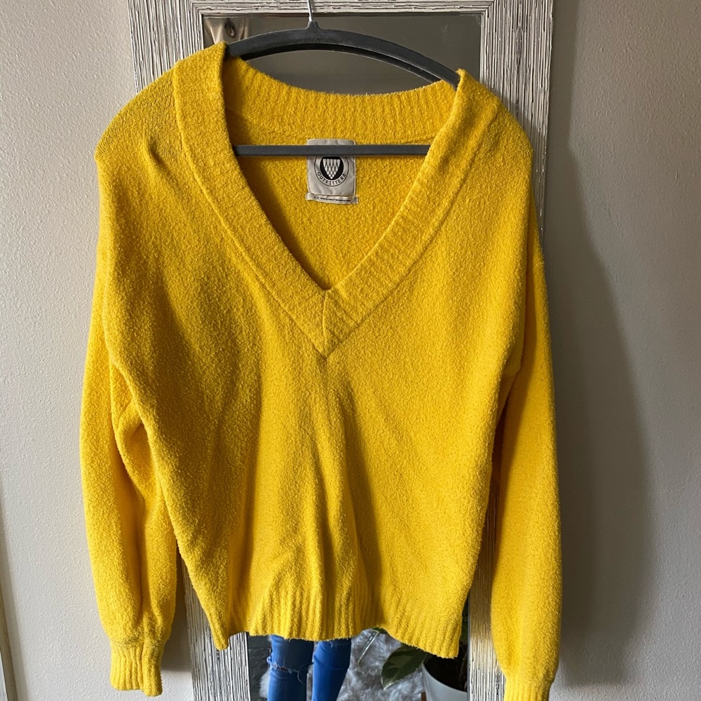 Yellow cozy sweater from UO
